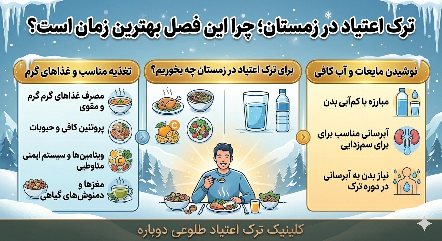 ترک اعتیاد در زمستان چه تفاوتی با دیگر فصل‌ها دارد