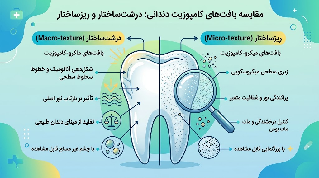 تکسچر در کامپوزیت دندان چیست